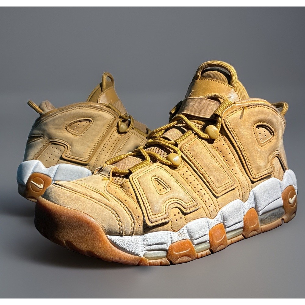 Nike Air More Uptempo 96 Premium Mens Size 9 Wheat Brown AA4060-200
